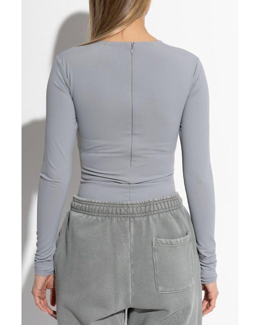 Entire studios Gray Seamless Long Sleeve Top