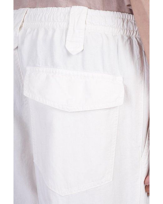 Aspesi White Poplin Trousers for men