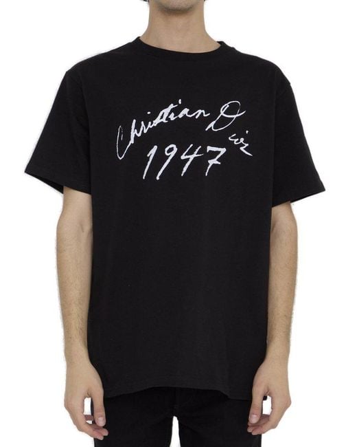 Dior Signature Relaxed Fit T-Shirt in Black for Men | Lyst