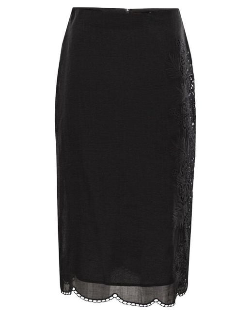 ワンピース MAX MARA Women Mid Skirts 2511221081600FIUGGI 003 BLACK Max Mara Fify in Black | Lyst
