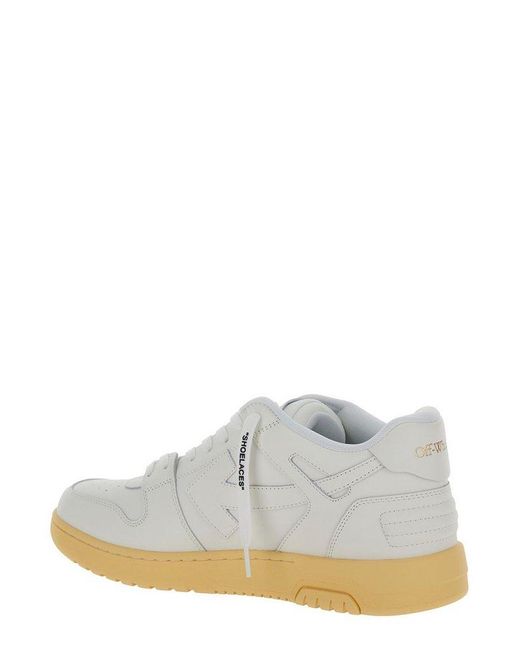 Off-White c/o Virgil Abloh White Off- 'Out Of Office' Low Top Sneakers With Arrow Motif for men
