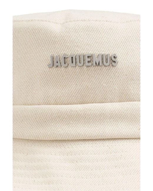 Jacquemus Natural Le Bob Gadjo Knotted Bucket Hat