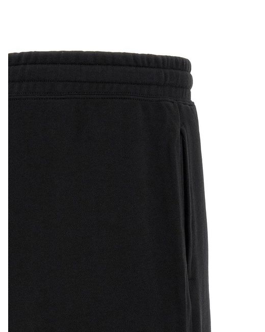 Boss Black Logo Printed Drawstring Bermuda Shorts for men