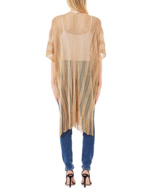 Liu Jo Blue Lurex Poncho
