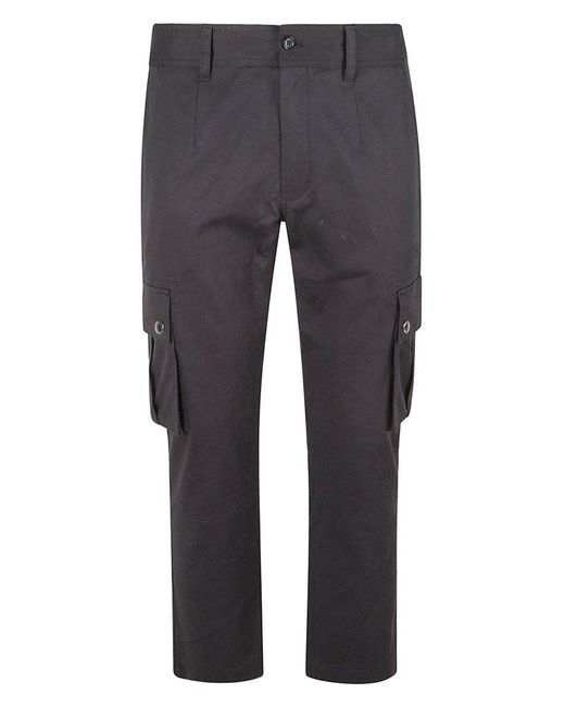 Dolce & Gabbana Gray Branded Tag Cargo Pants for men