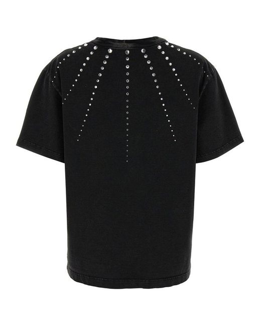 Mach & Mach Black 'Crystal Ray' T-Shirt