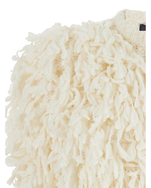 Twinset Natural Elizabeth Bouclé Knit Jacket