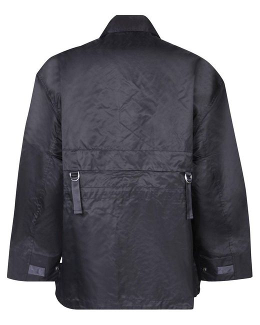 Acne Black Patch-pocketed Zip-up Jacket for men