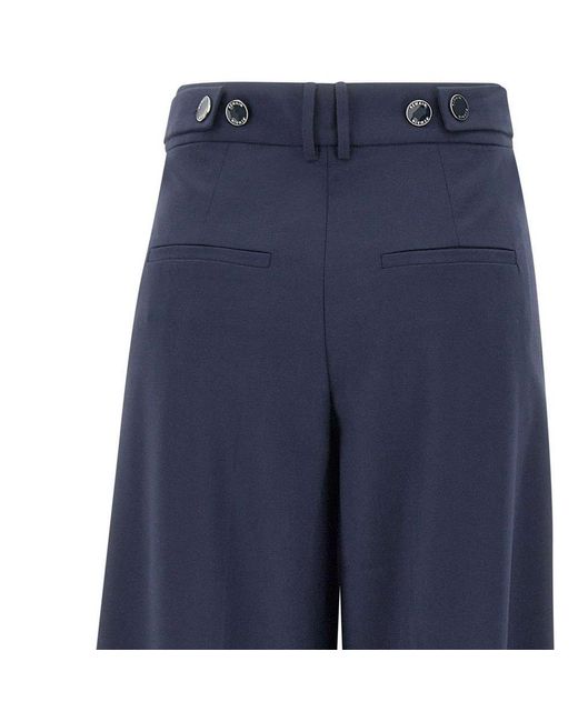 REMAIN Birger Christensen Blue Wide-leg Suiting Pants