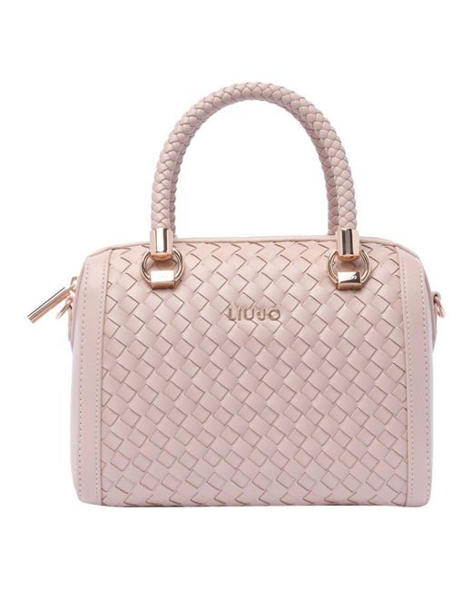 Liu Jo Pink Logo Handbag