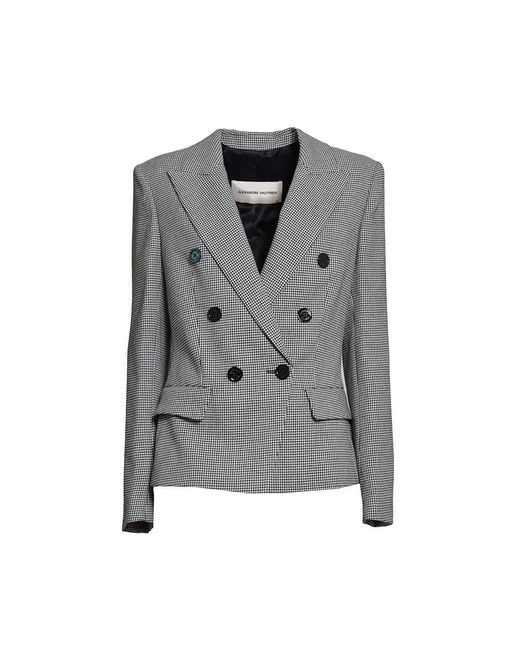 Alexandre Vauthier Gray Double Breasted Sleeved Jacket