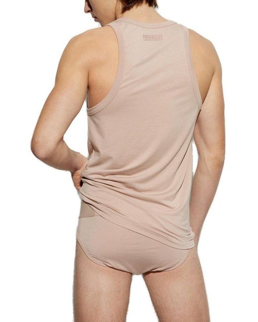 DSquared² Natural Top From The Underwear Collection for men