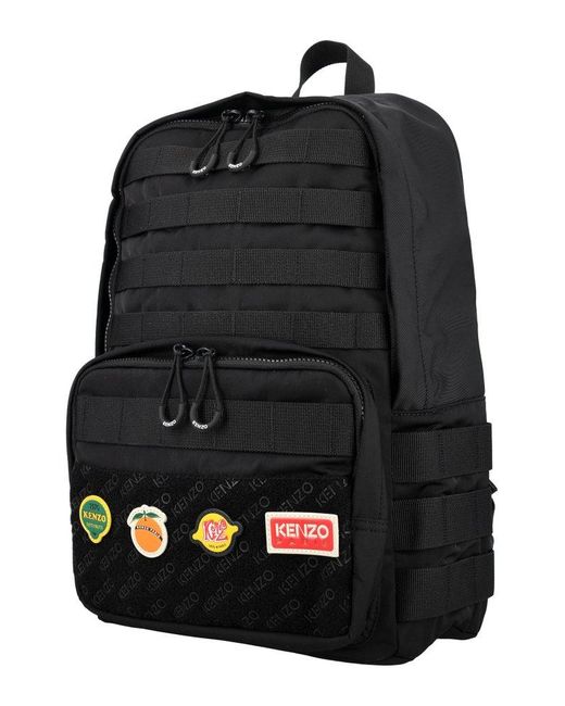 KENZO Black Backpack for men