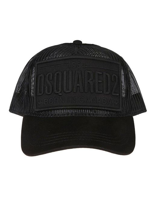 DSquared² Black Logo Baseball Cap for men
