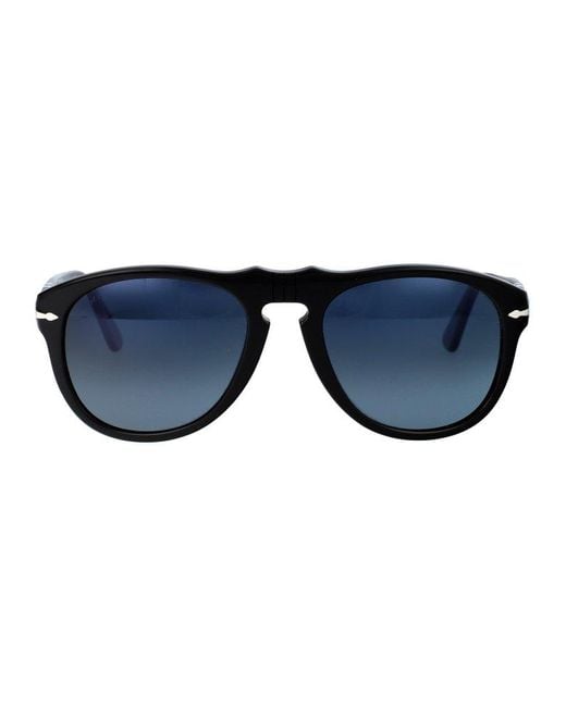 Persol Blue Pilot Frame Sunglasses for men