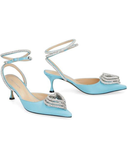 Mach & Mach Slingback Pumps in Blue | Lyst