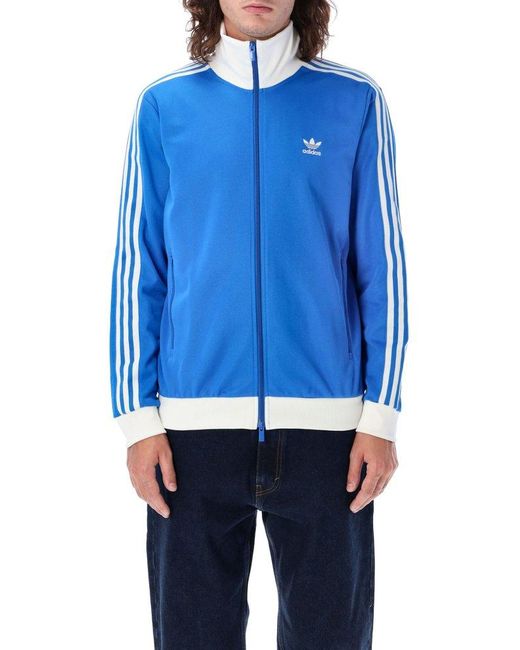 Adidas Originals Blue Beckenbauer Zipped Track Jacket for men