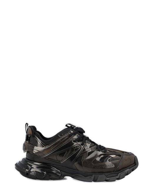 Balenciaga Panelled Lace up Sneakers in Black for Men Lyst