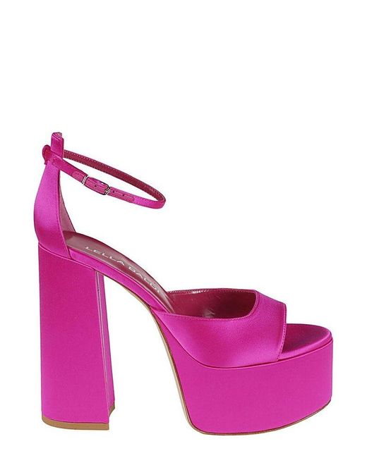 Lella Baldi Pink Platform Sandals