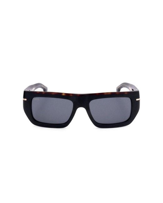 Boss Black Rectangular Frame Sunglasses for men