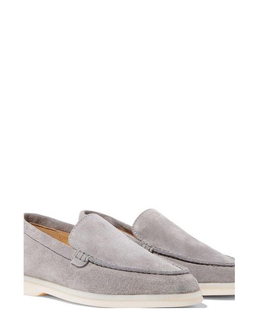 Scarosso Gray Ludovico Round-Toe Loafers for men