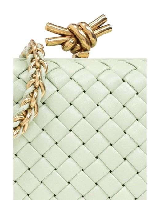 Bottega Veneta Green 'knot Small' Shoulder Bag,