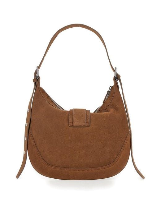 OSOI Brown Medium Brocle Shoulder Bag