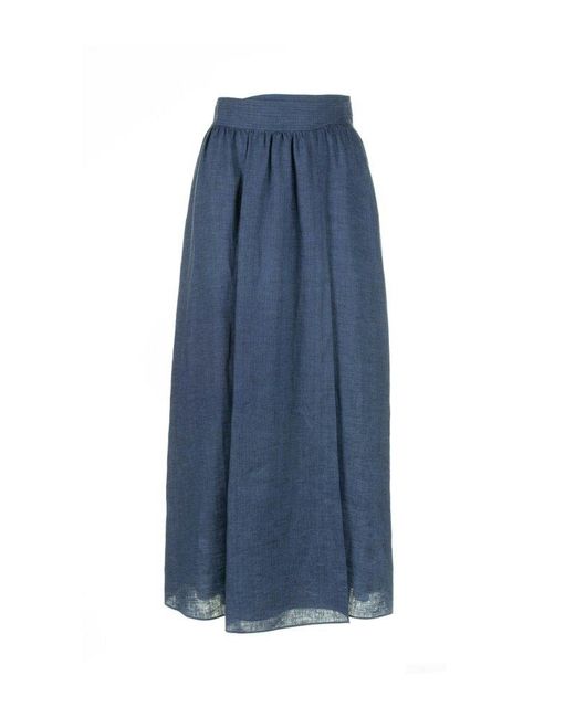 Loro Piana Blue Leah Skirt
