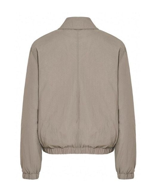 AMI Gray Paris De Coeur Zip-Up Bomber Jacket for men