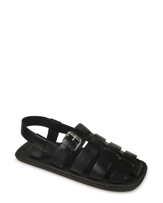 Prada Black Caged Strap Sandals for men