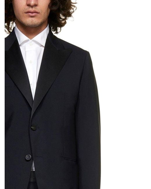 D4.0 Blue Single-Breasted Suit for men