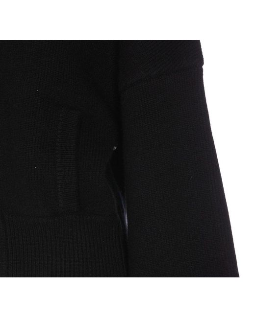 Khaite Black Rhea Long-sleeved Zipped Cardigan