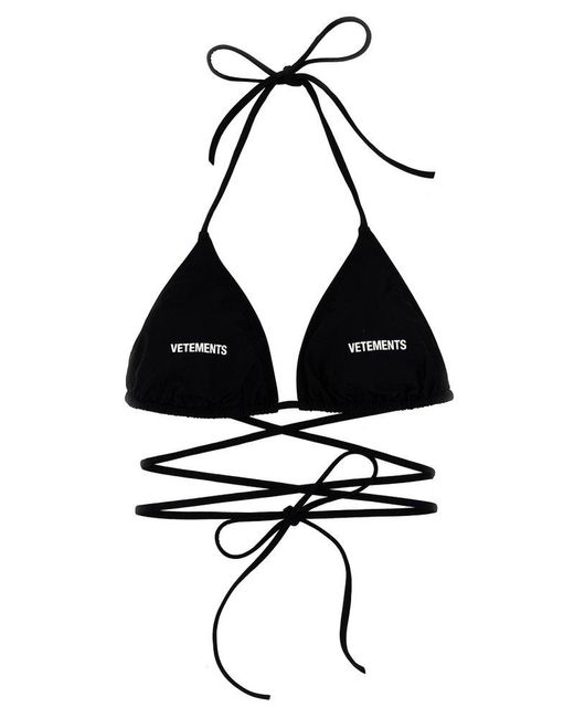 Vetements Black Logo Beachwear