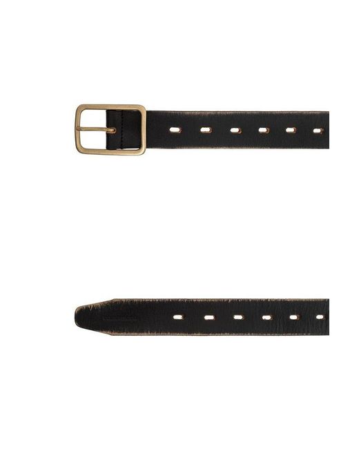 DSquared² Black Leather Belt, for men