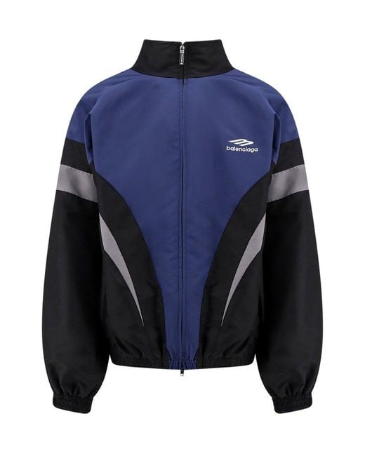 Balenciaga 3b Sports Icon Off-shoulder Tracksuit Jacket in Balenciaga 3b Sports Icon Off-shoulder Tracksuit Jacket in