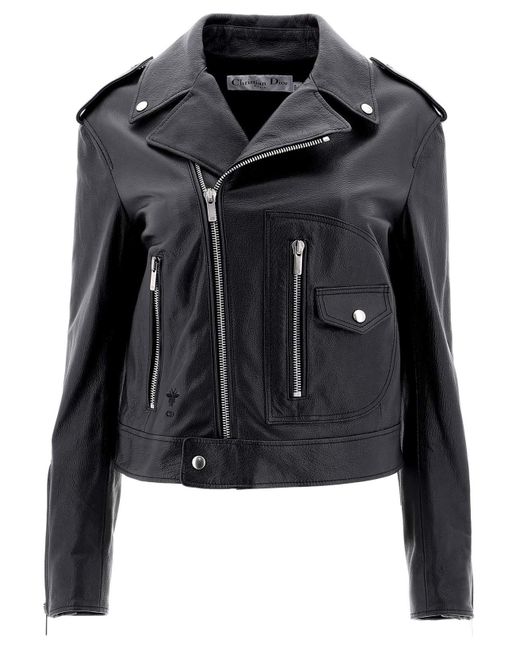 Dior Black Odeo Biker Jacket