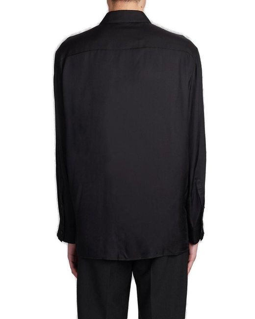 Neil Barrett Black Long-sleeved Buttoned Shirt for men