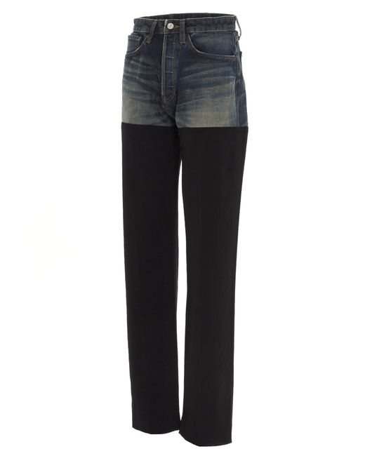 balenciaga two tone jeans