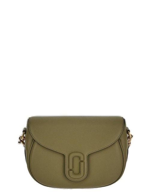 Marc Jacobs Green The Snapshot Foldover Top Crossbody Bag