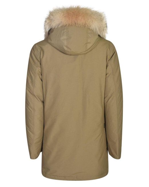 Woolrich Green Arctic Hooded Parka for men