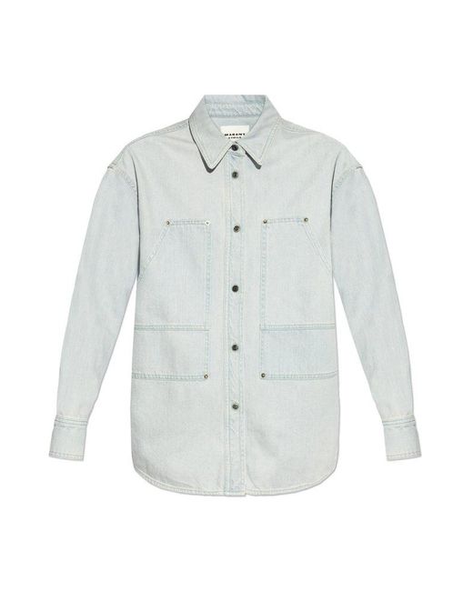 Isabel Marant White Okely Buttoned Jacket