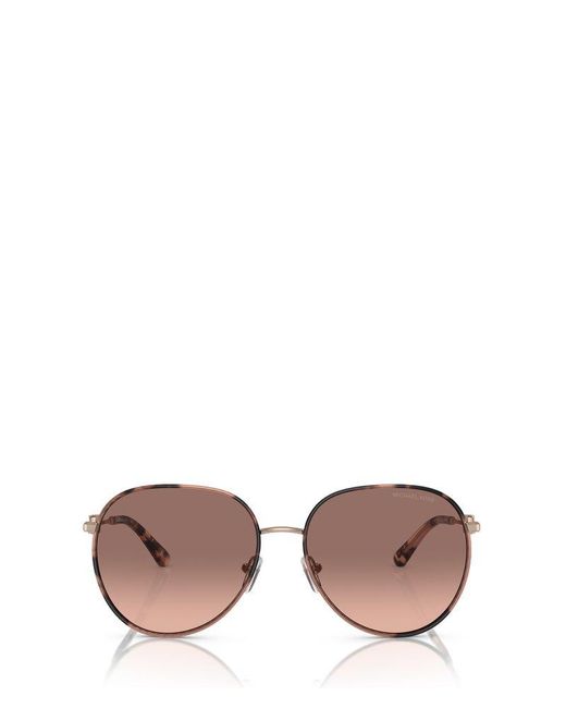 Michael Kors Pink Empire Aviator Sunglasses