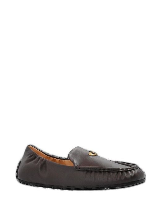 COACH Brown Ronnie Moccasins Slip-On Shoes