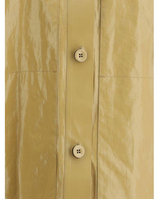 Jil Sander Green Buttoned Jacket