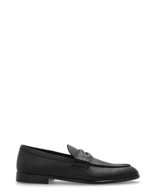 Burberry Black Pearl Type Slip-On Loafers for men
