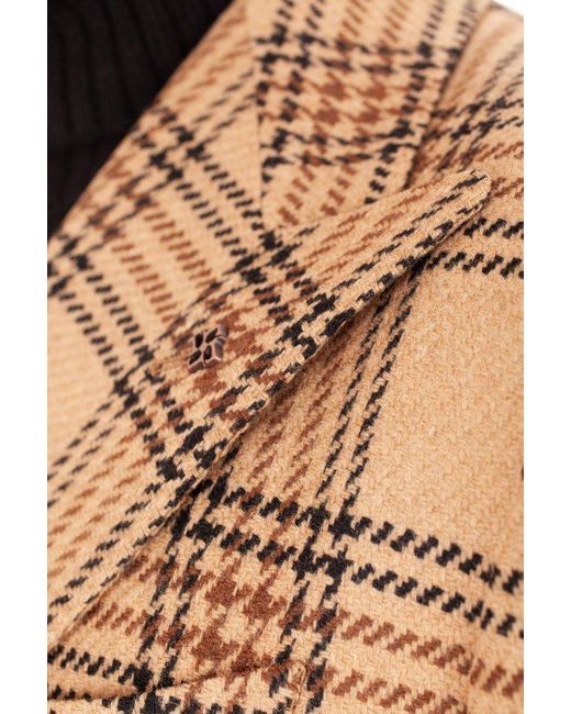 Tagliatore Multicolor Double-Breasted Checked Blazer for men