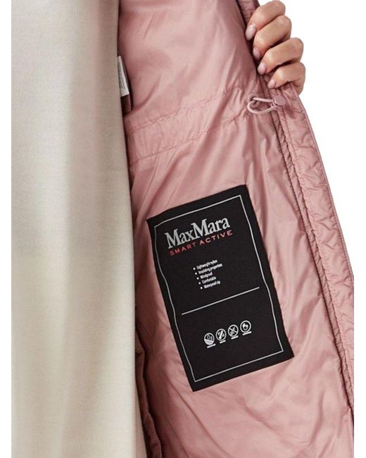Max Mara Pink Zip-up Quilted Gilet