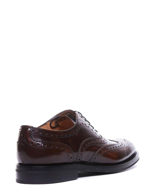 Church's Brown Round Toe Lace-up Shoes