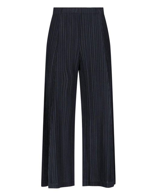 Pleats Please Issey Miyake Blue Pleats Please Trousers