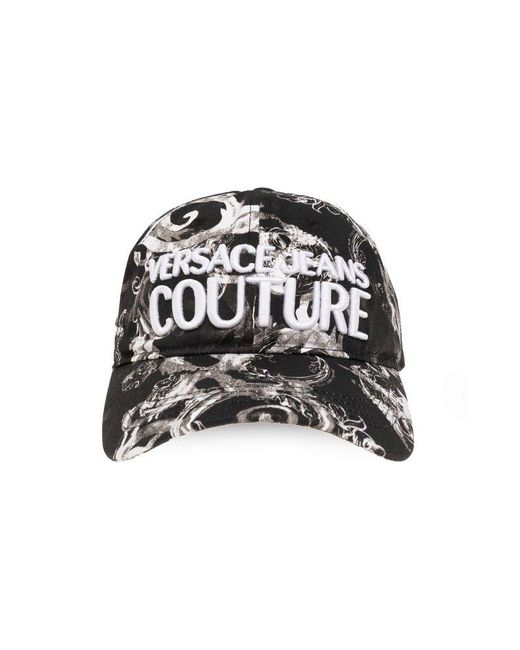 Versace Black Cap With Visor for men